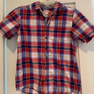 Cat n Jack Boys plaid button down